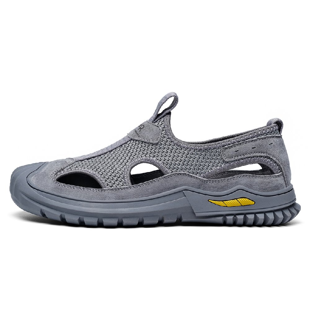 Jeep Slip-Resistant Breathable Beach Sandals Men's Gray