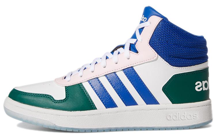 Adidas Hoops 2.0 Mid Shoes 'White Royal Blue' Women's