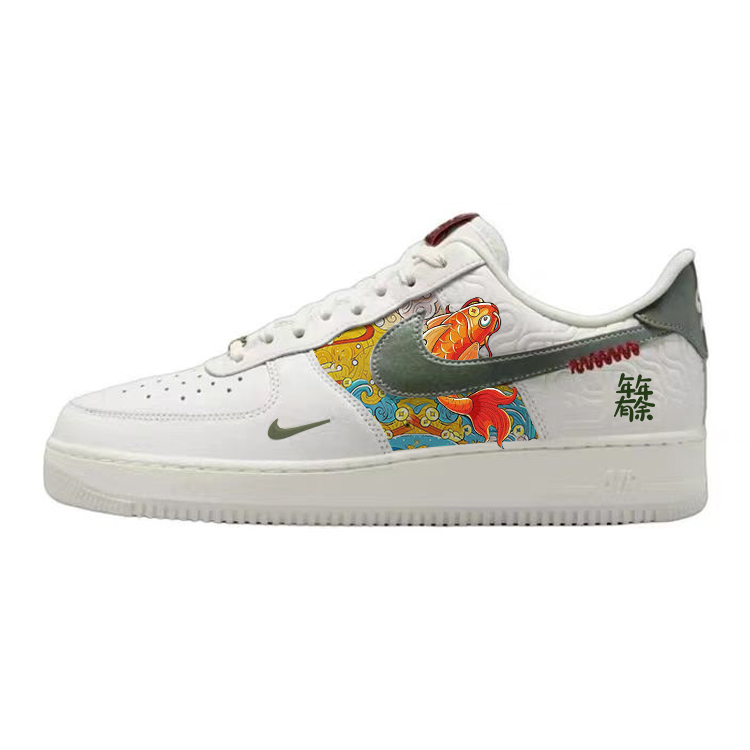 Nike Air Force 1 Anti-Slip And Wear-Resistant Lightweight Low-Top Skateboard Shoes Unisex White