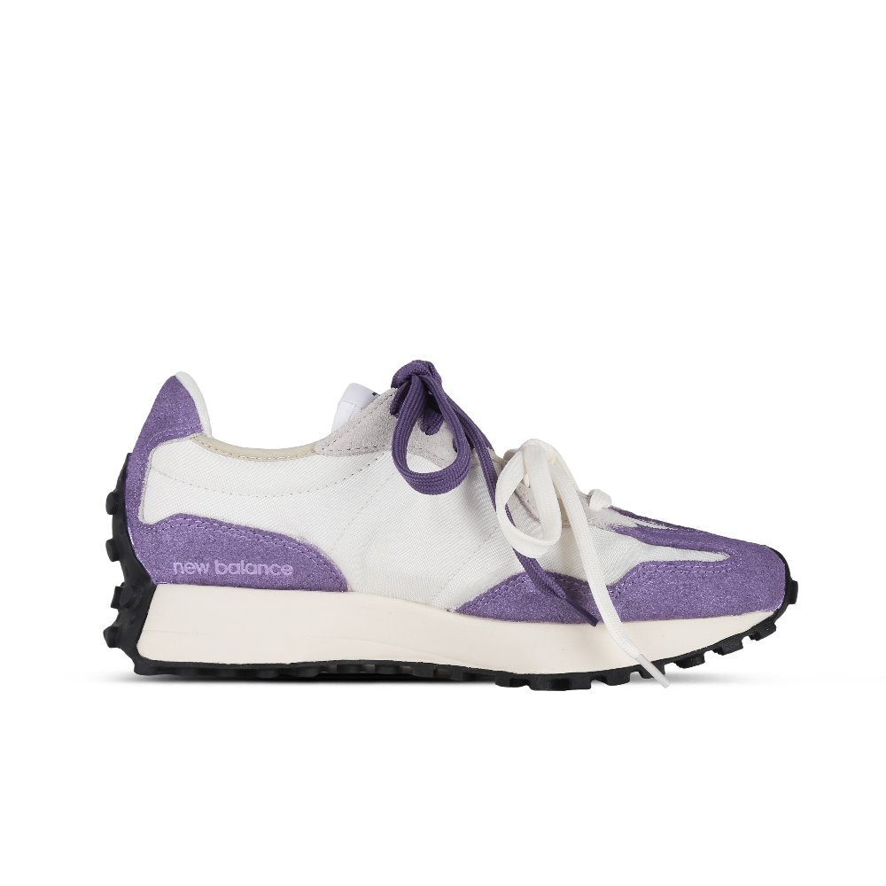 New Balance NB 327 Cushioning And Abrasion Resistant Coverage Low top City Commute Running Shoes Unisex White Purple