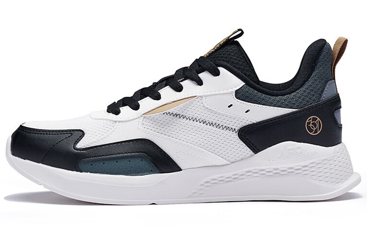 361° Cushioning, Slip Resistant, Rebound Low Top Casual Shoes Men's Black White