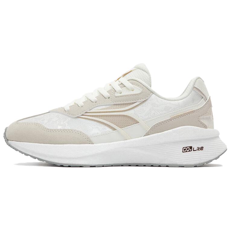 361° Long Wind 4 Breathable Low-Top Casual Shoes Women's White Beige