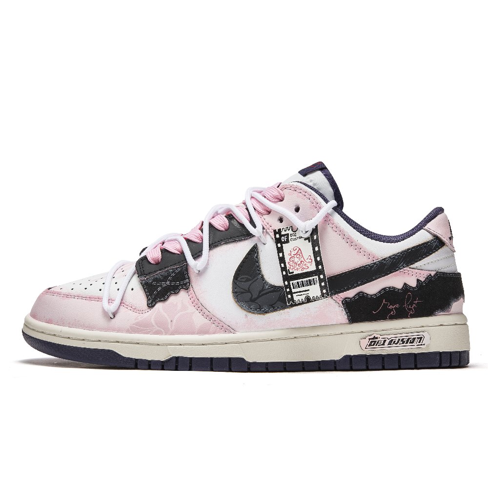 Nike Dunk Skateboard Shoes Men Low-Top Black/Pink