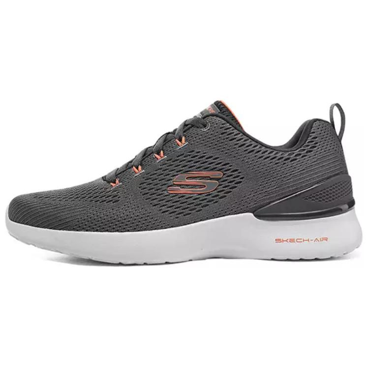 Skechers Skech Air Dynamight Cushioning Wear Resistant Low Top Casual Shoes Men's Charcoal Gray