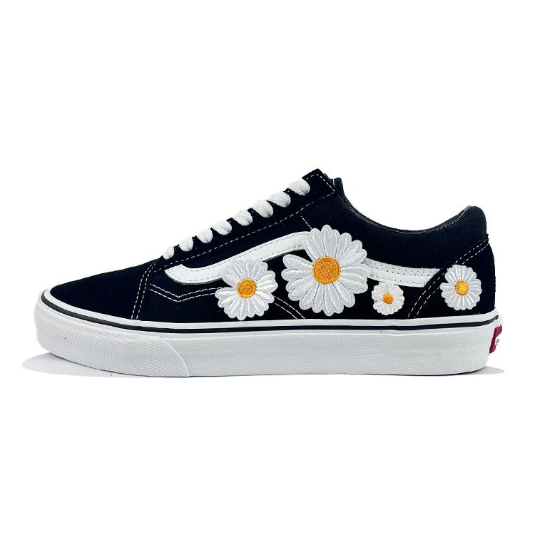 Vans Old Skool Non slip Lightweight Low Top Skateboard Shoes Unisex Black White