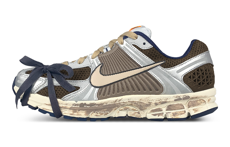 Nike Air Zoom Vomero 5 Low-Top Running Shoes Men's Gray Brown