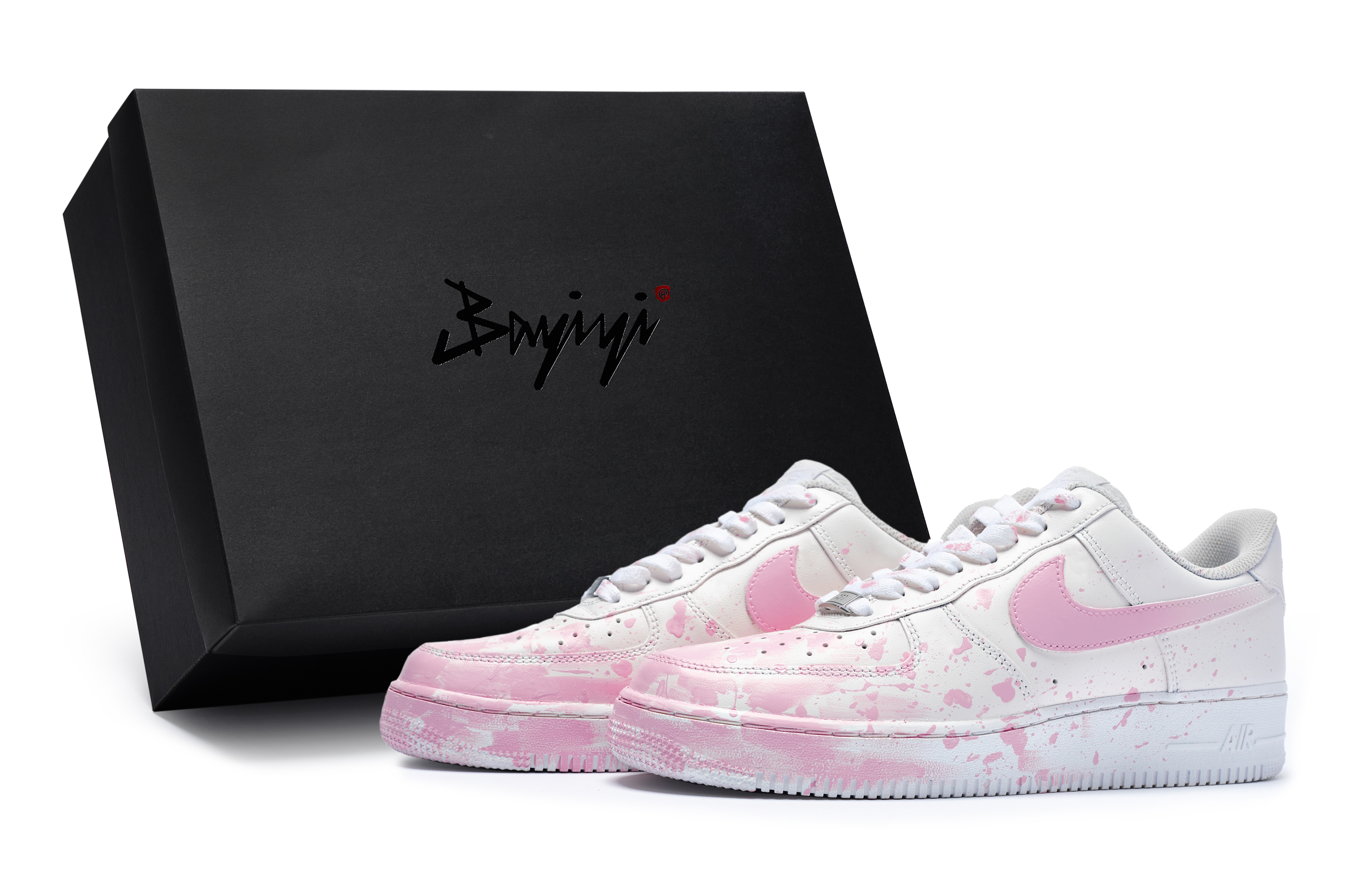 Nike Air Force 1 811 Manufacture Sneak Into The Scene Special Shoe Box Low-Top Skateboard Shoes Men's White Pink
