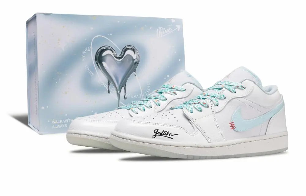 Jordan Air Jordan 1 Narrative Abrasion Resistant Low top Vintage Basketball Shoes Men's
