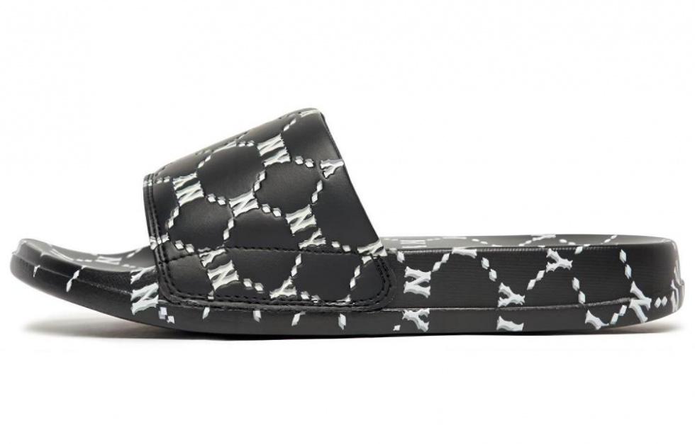 MLB Slipper Slip-Resistant Abrasion-Resistant Slide Slippers Unisex Black