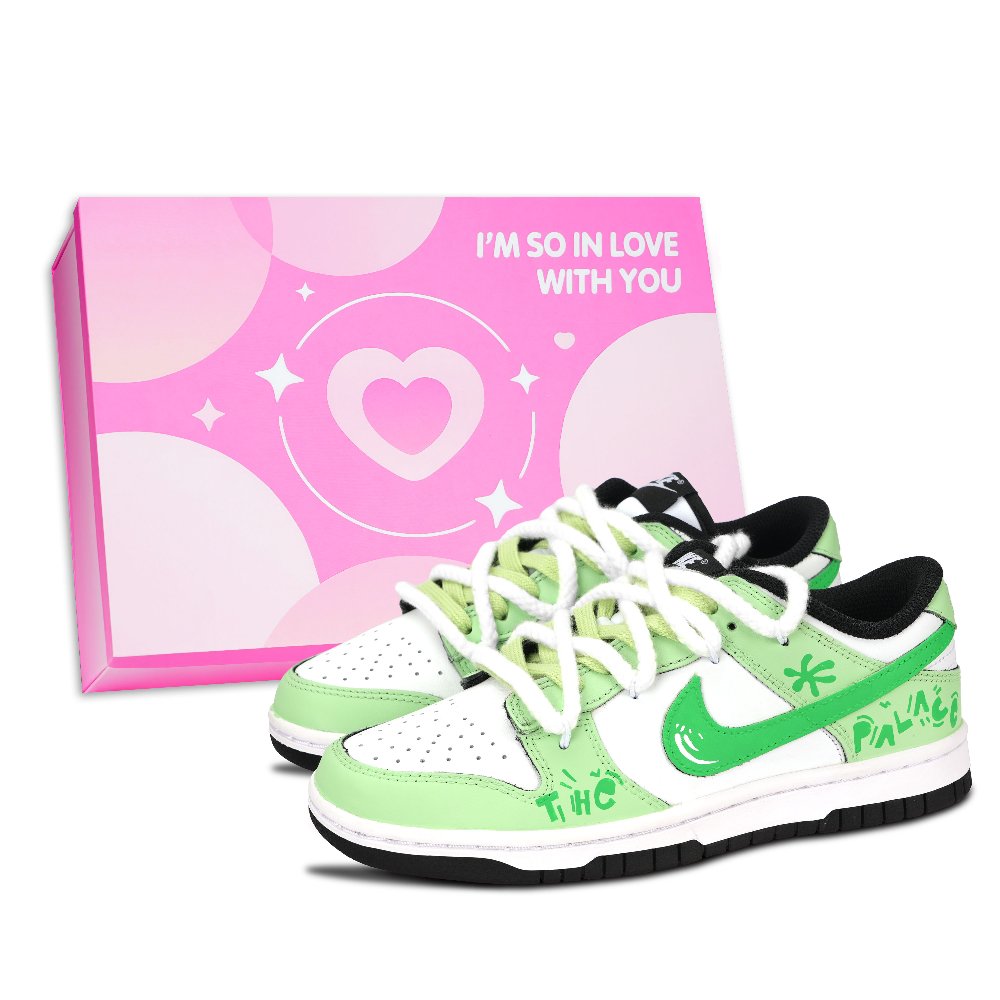 Nike Dunk Black White, Ideal Home Abrasion Resistant Low Top Skateboard Shoes Unisex Green