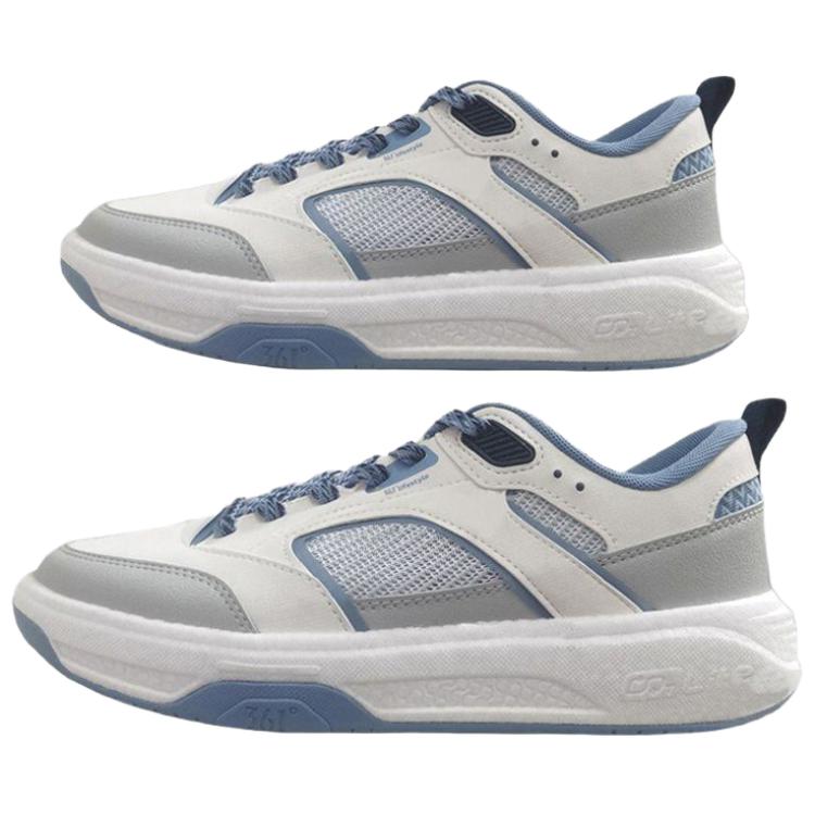 361° Breathable And Lightweight Low top Casual Shoes Men's Gray Blue
