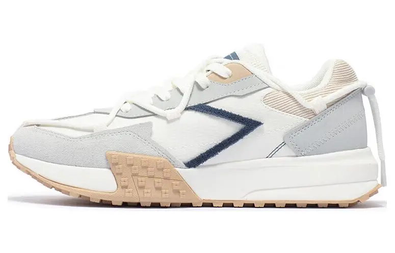 361° Durable Breathable Low-Top Casual Shoes Men's White Gray