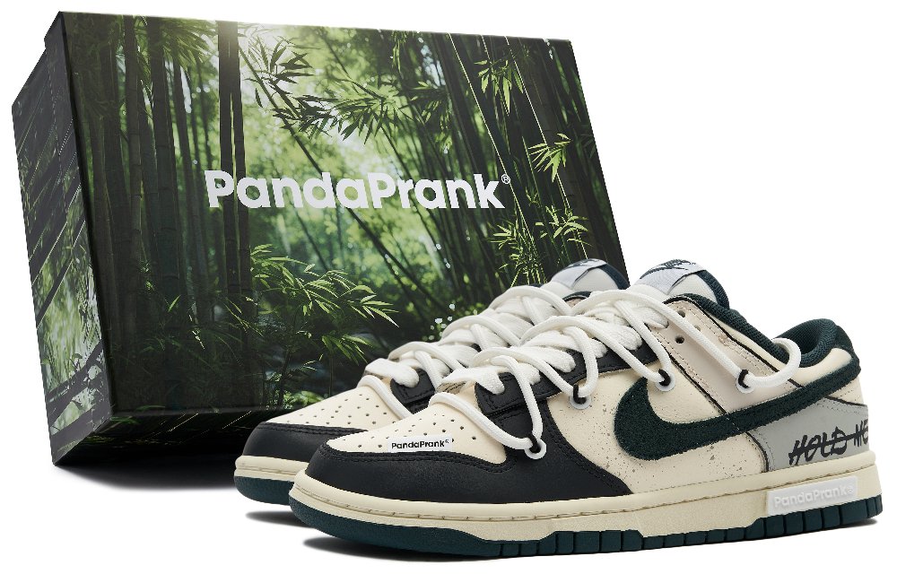 Nike Dunk Anti Slip Wear Resistant Low Top Skateboard Shoes Unisex Green Brown