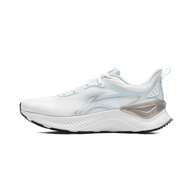 LiNing Cushioning, Wear Resistant Low Top Casual Running Shoes Men's Standard White