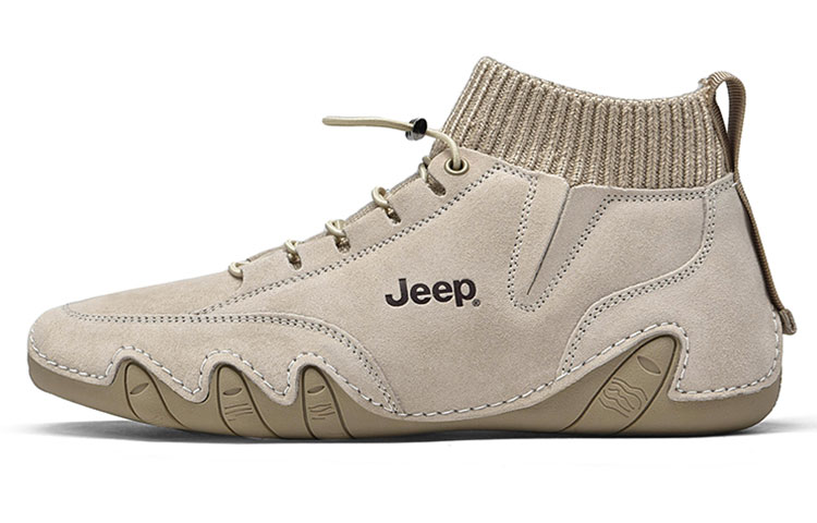 Jeep Abrasion Resistant Low Top Casual Shoes Men's Sand