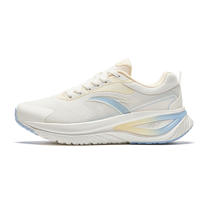 Anta Low top Casual Running Shoes Women's White Yellow Blue