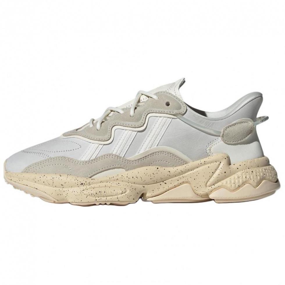 Adidas Originals Ozweego Anti-Slip Wear-Resistant Low-Top Chunky Sneakers Unisex White Brown
