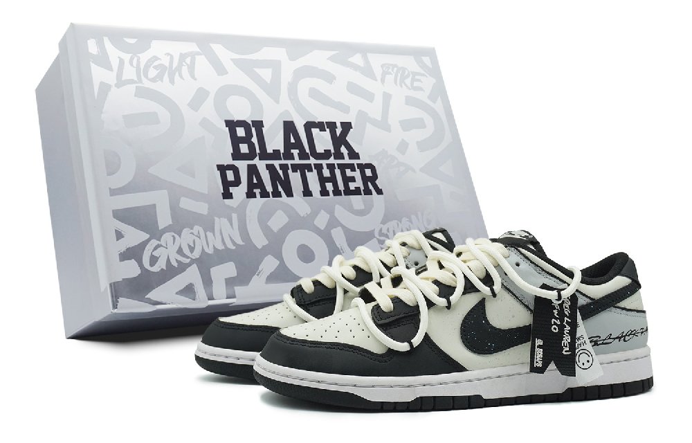 Nike Dunk Low-Top Skateboard Shoes Men's Black