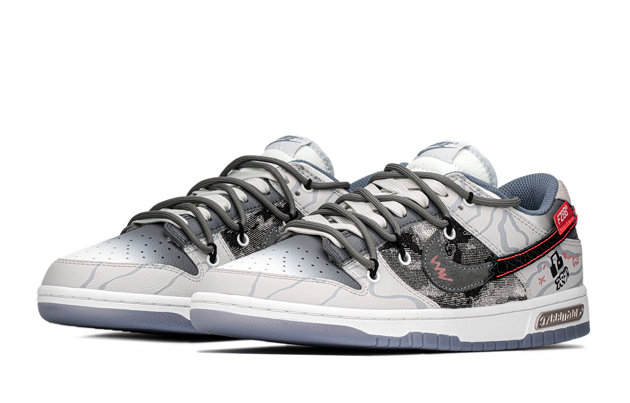 Nike Dunk Slip Resistant Low Top Skateboard Shoes Men's Purple Black купить в интернет-магазине Yoocart с быстрой доставкой по России.