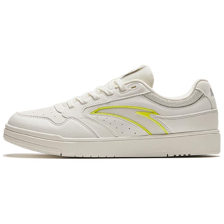 Anta Slip-Resistant Cushioning Low-Top Skateboard Shoes Women's White Cyan