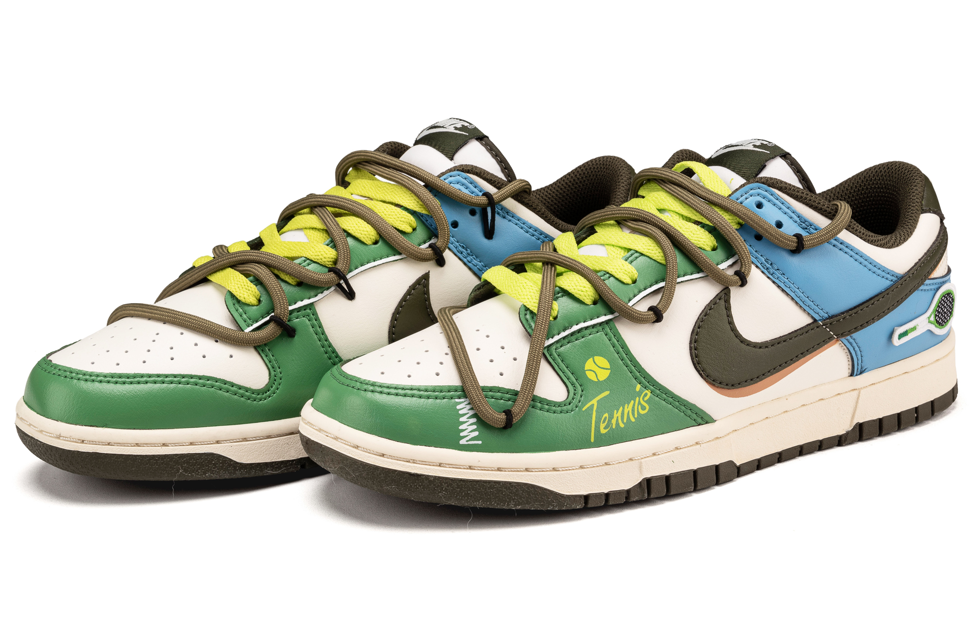 Nike Dunk Abrasion Resistant Low top Skateboard Shoes Unisex Blue Green купить в интернет-магазине Yoocart с быстрой доставкой по России.