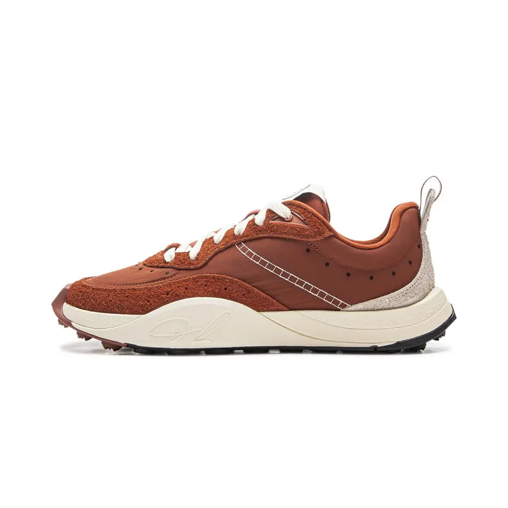 LiNing Wade 1% Slip Resistant Cushioning Abrasion Resistant Rebound Low top Casual Shoes Men's Brown Sugar Brown