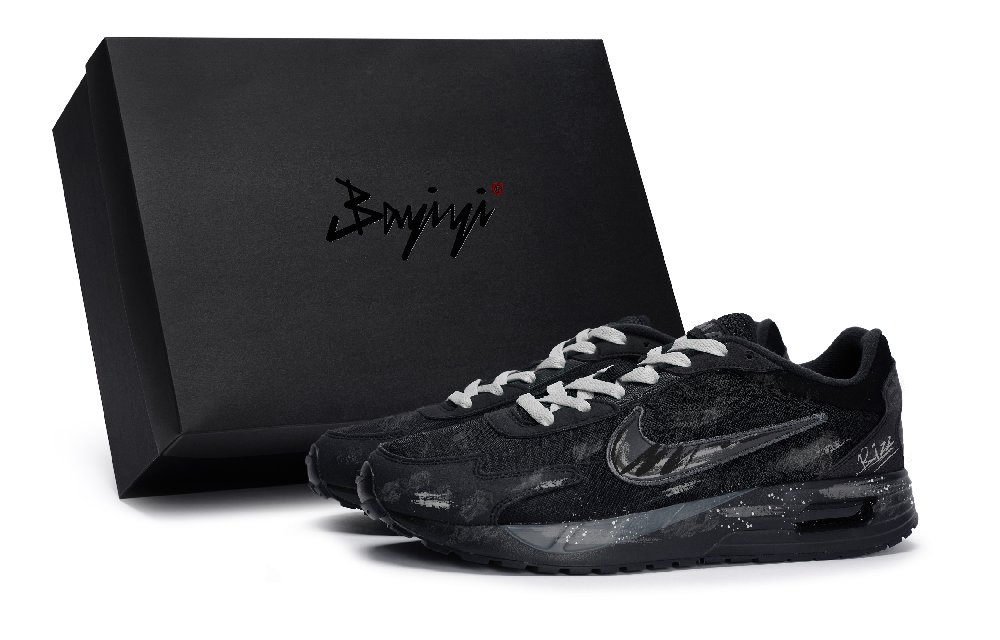 Nike Air Max Solo Wasteland Wanderer Anti-Slip And Wear-Resistant Breathable Low-Top Casual Shoes Men's Black Gray