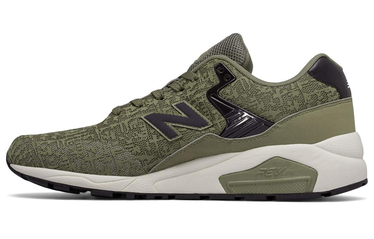 New Balance NB 580 Cushioning Anti-Slip Wear-Resistant Breathability Low-Top Running Shoes Men's Army Green