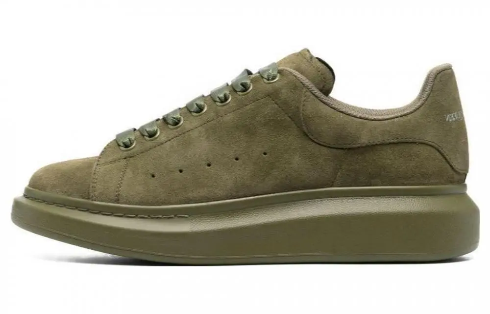 Alexander McQueen Oversized Sneaker 'Moss Green Suede'