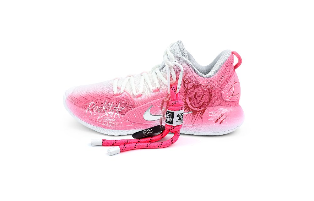Nike Hyperdunk X Cushioning Anti-Slip Wear-Resistant Breathability Low-Top Basketball Shoes Men's Pink White
