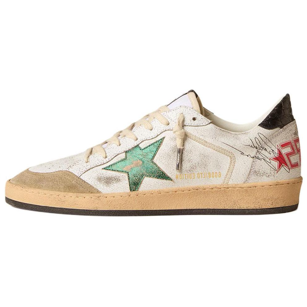 Golden Goose Ball Star Low Top Skateboard Shoes Men's White