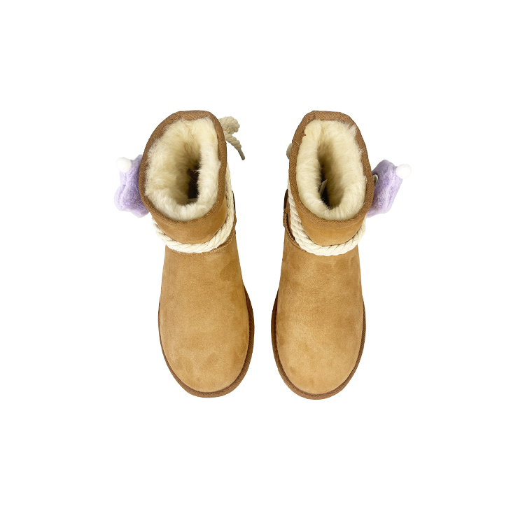 UGG CLASSIC MINI Warm And Wear-Resistant Short Snow Boots Women's Beige Chestnut
