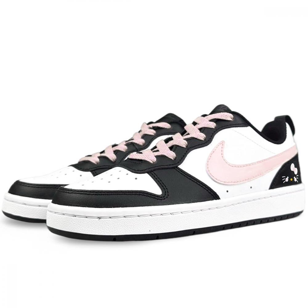 Nike Court Borough Slip-Resistant Low-Top Skateboard Shoes GS Black Pink купить в интернет-магазине Yoocart с быстрой доставкой по России.