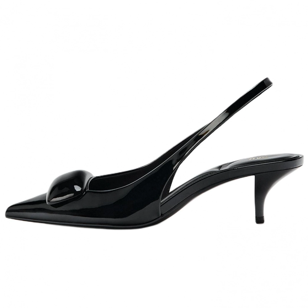 ZARA Slim Heel High Heels 6cm Women's Black