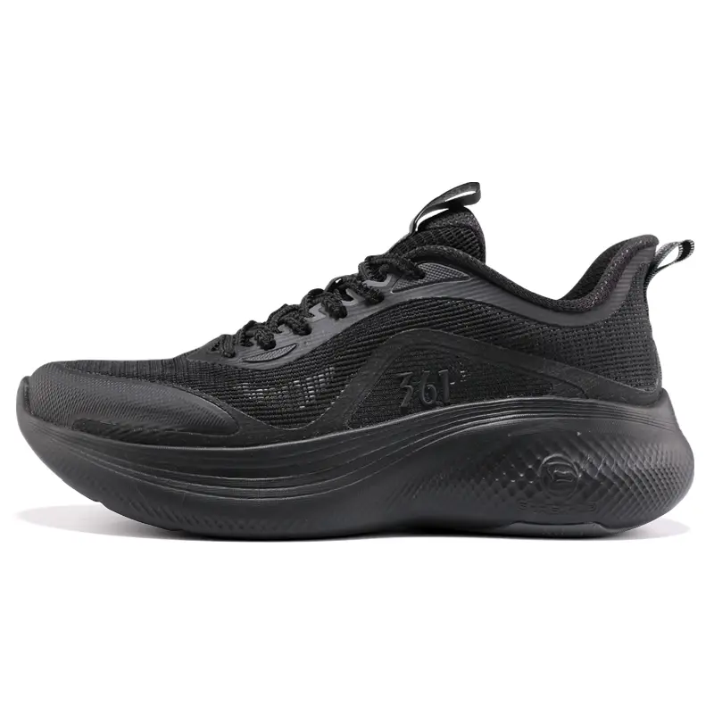 361° Anti Slip Wear Resistant Low Top Running Shoes Men's Black
