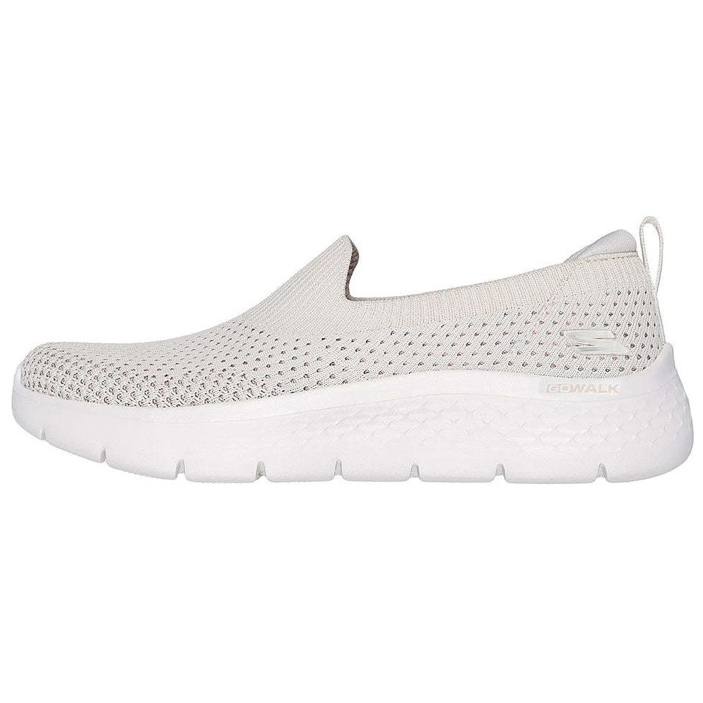 Skechers Go Walk Fle Cushioned Wear-Resistant Lightweight Low-Top Casual Shoes Women's Beige