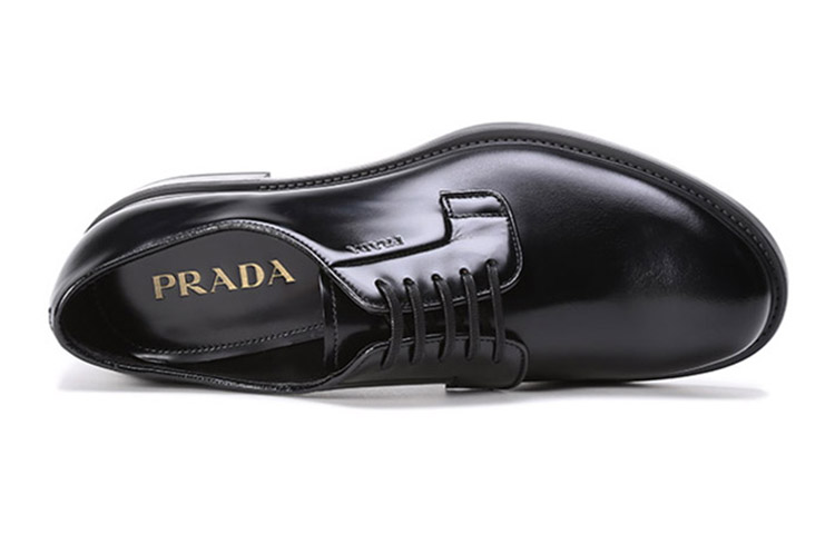 PRADA Dress Shoes Men Low-Top Black