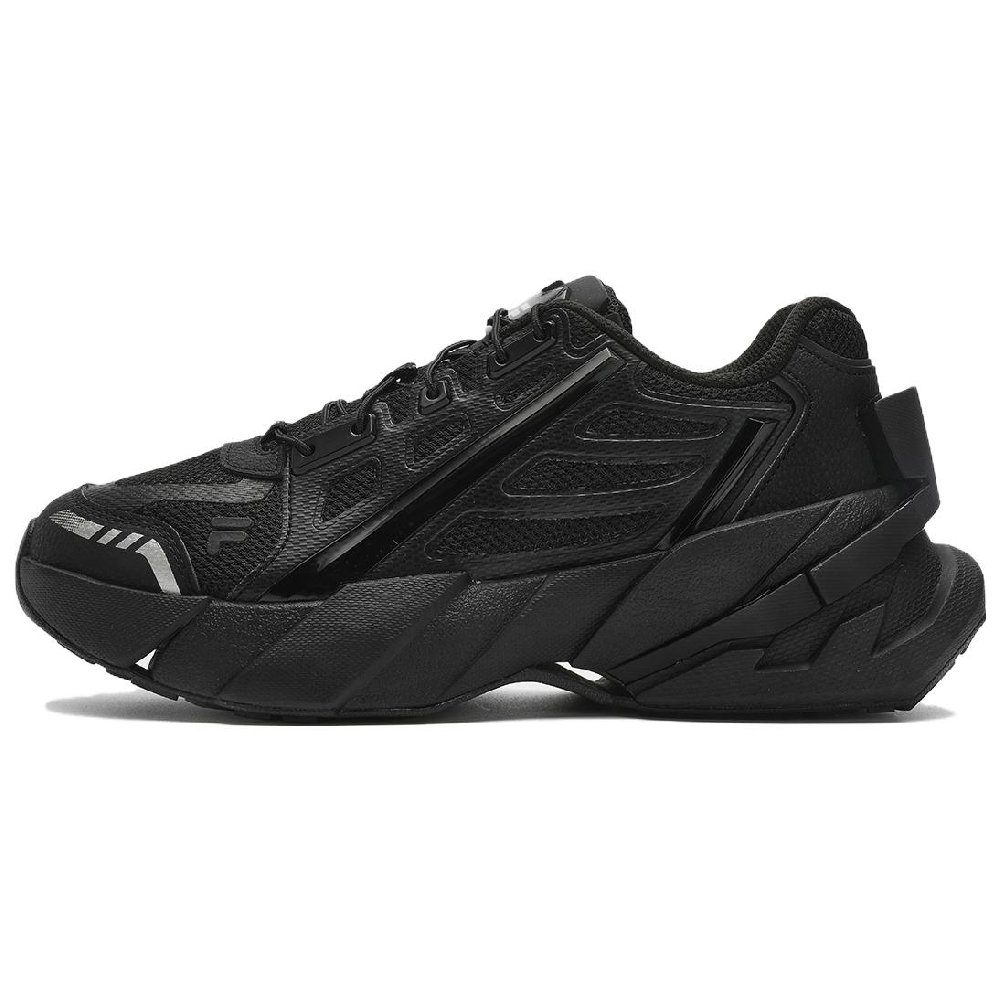 FILA FUSION TI-22 Anti-Slip Wear-Resistant Low-Top Casual Shoes Men's Black