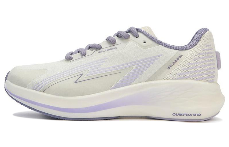 361° Flying Wing 2.0pro Breathable Low-Top Running Shoes Women's White Purple