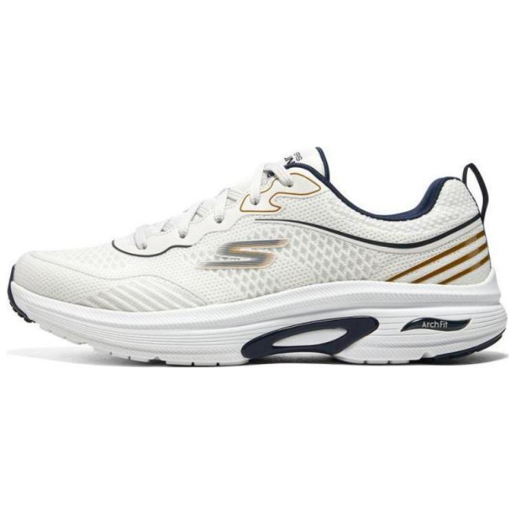 Skechers Go Run Arch Fit Low Top Running Shoes Men's White