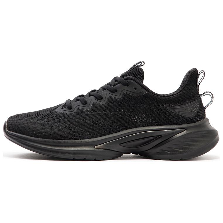 361° Cushioned Slip-Resistant Low-Top Sprint Running Shoes Men's Black
