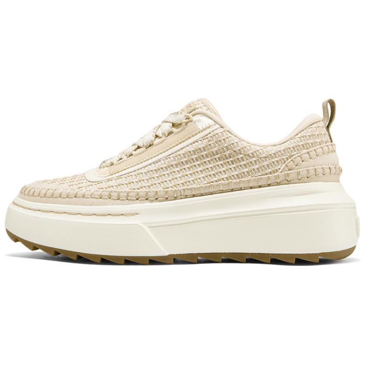 Skechers Court Classics Cushioned Wear-Resistant Breathable Low-Top Casual Skateboard Shoes Women's Wheat