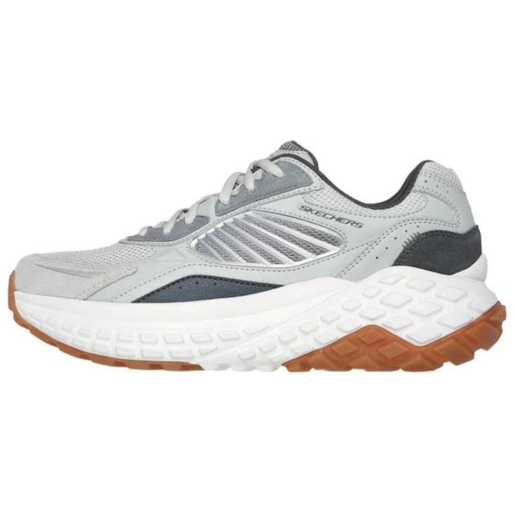 Skechers Sport Anti-Slip And Wear-Resistant Breathable Low-Top Casual Shoes Men's Gray