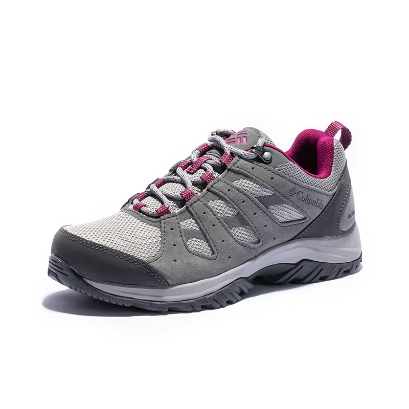 Columbia Anti-Slip Wear-Resistant Low-Top Trekking Shoes Women's Gray Pink