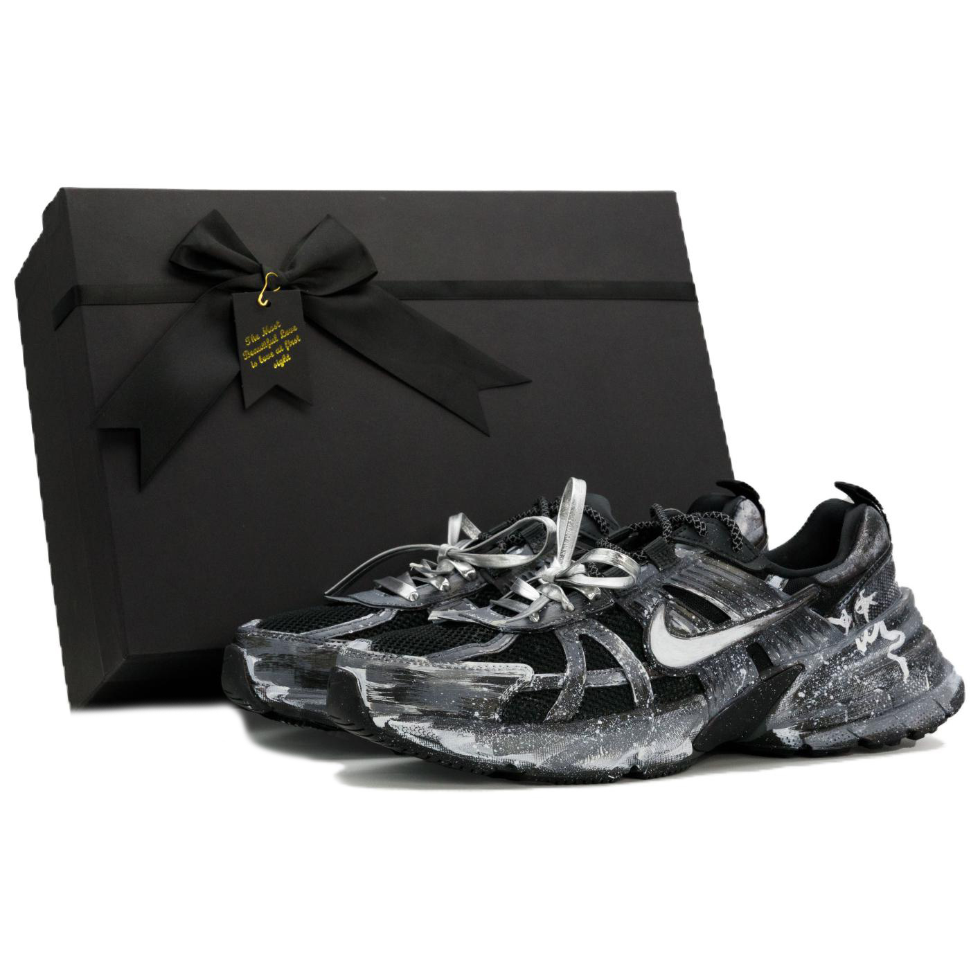 Nike V2K Run Abrasion Resistant Low top Casual Training City Commute Running Shoes Men's Black купить в интернет-магазине Yoocart с быстрой доставкой по России.