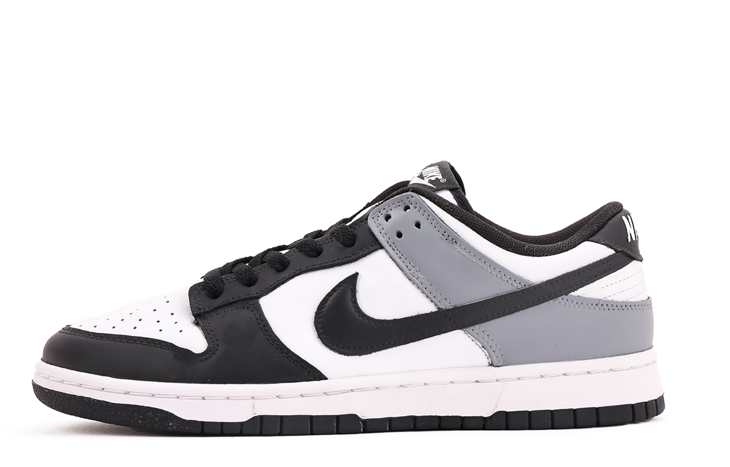 Nike Dunk Coverage Slip Resistant And Abrasion Resistant Low top Skateboard Shoes Unisex Black Gray