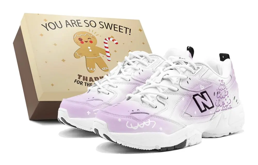 New Balance NB 608 V1 Slip Resistant Low Top Training Shoes Women's Purple White