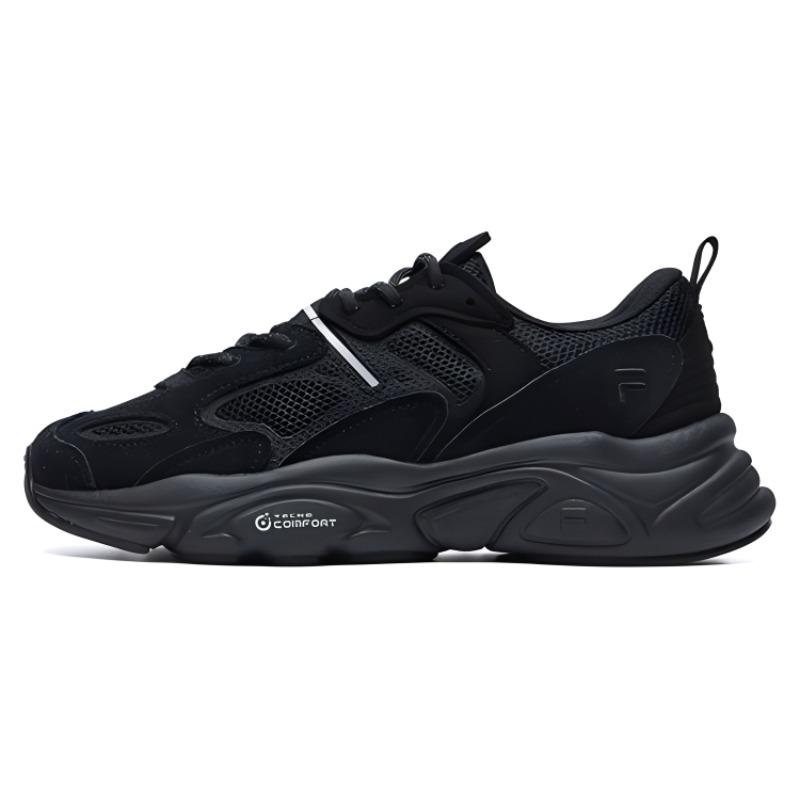 FILA Wear Resistant Running Shoes Black Women's