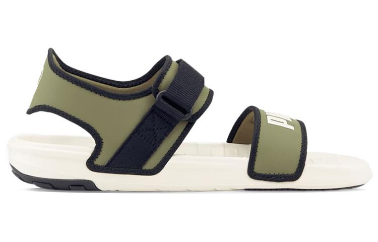 PUMA Softride Slide 'White Dark Green Moss' купить в интернет-магазине Yoocart с быстрой доставкой по России.