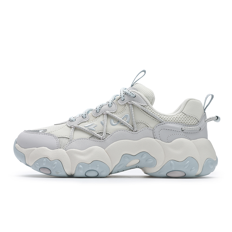 FILA FLUID 6 Waterproof And Breathable Lightweight Low Top Running Shoes Women's White Silver